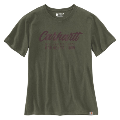 Afbeeldingen van CARHARTT T-shirt grafische print dames 105262 basil heather XL