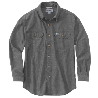 Afbeeldingen van CARHARTT T-shirt lange mouwen Loose Chambray 104368 zwart chambray L
