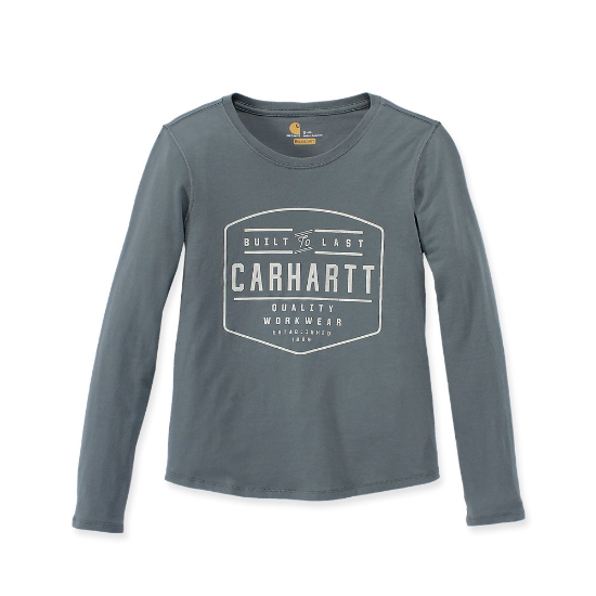 Afbeeldingen van CARHARTT T-shirt lange mouwen met grafische print dames 103929 balsam green XS