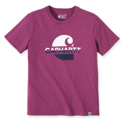 Afbeeldingen van CARHARTT T-shirt Loose Fit met grafische print dames 105738 magenta agate L