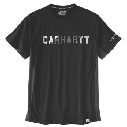 Afbeeldingen van CARHARTT T-shirt met blok logo 105203 zwart 2XLL