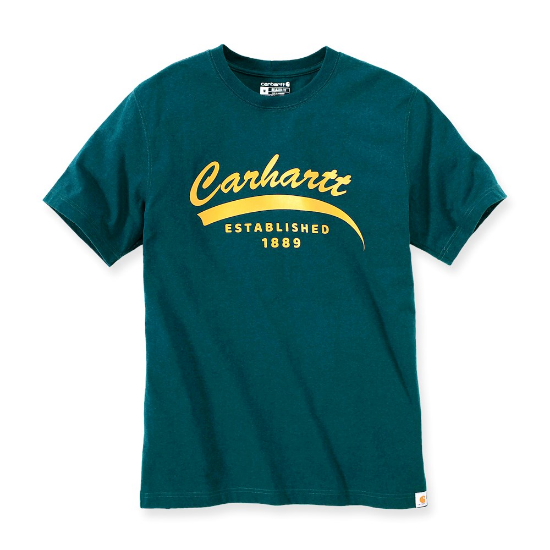 Afbeeldingen van CARHARTT T-shirt met grafische print 105714 night blue heather S