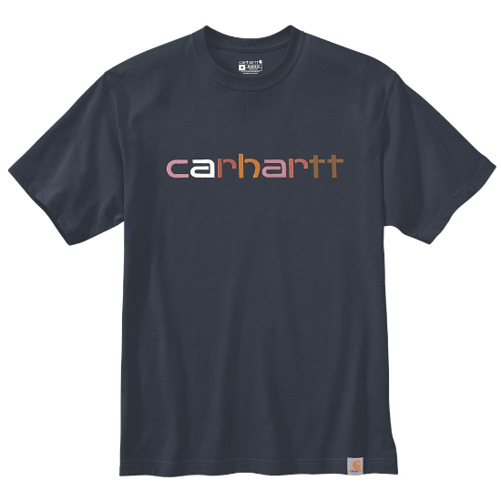 Afbeeldingen van CARHARTT T-shirt met grafische print 105797 navy S
