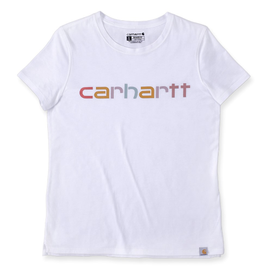 Afbeeldingen van CARHARTT T-shirt met grafische print dames 105764 wit XS
