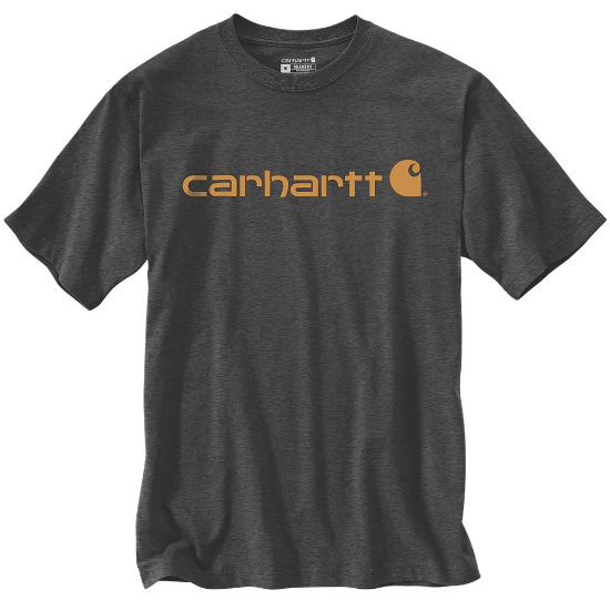 Afbeeldingen van CARHARTT T-shirt met logo 103361 carbon heather M
