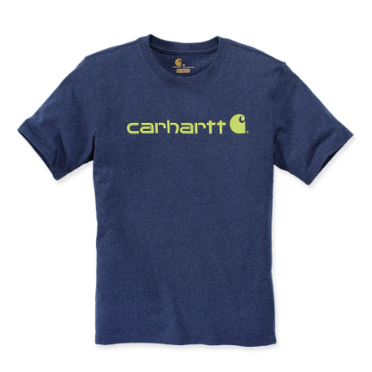 Afbeeldingen van CARHARTT T-shirt met logo 103361 dark cobalt blue heather M