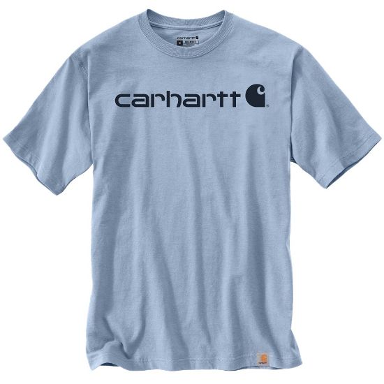Afbeeldingen van CARHARTT T-shirt met logo 103361 fog blue XL