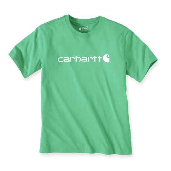 Afbeeldingen van CARHARTT T-shirt met logo 103361 malachite M