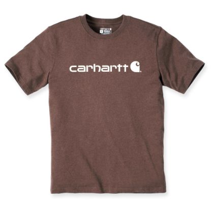 Afbeeldingen van CARHARTT T-shirt met logo 103361 mocha heather 2XL