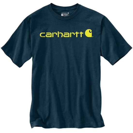 Afbeeldingen van CARHARTT T-shirt met logo 103361 night blue heather 2XL