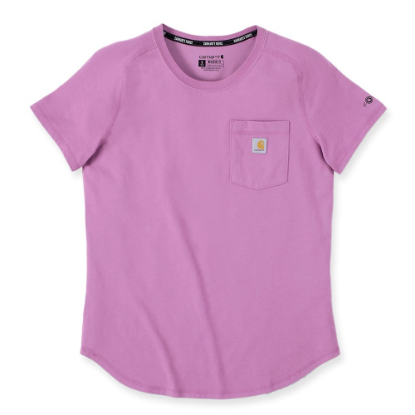 Afbeeldingen van CARHARTT T-shirt met zak dames 105415 thistle L