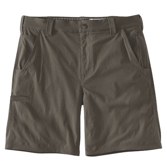 Afbeeldingen van CARHARTT Werkbroek kort ripstop 104198 tarmac W33