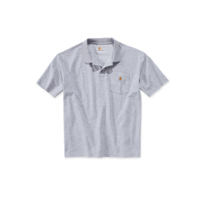 Afbeeldingen van CARHARTT Werkpolo met zak K570 heather grey S