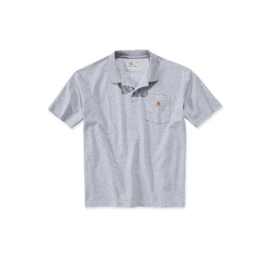 Afbeeldingen van CARHARTT Werkpolo met zak K570 heather grey XS