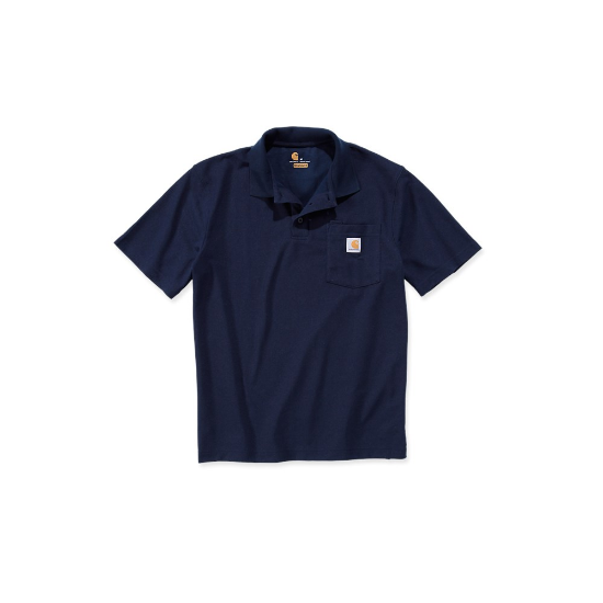 Afbeeldingen van CARHARTT Werkpolo met zak K570 navy S