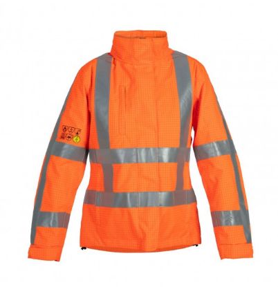 Afbeeldingen van HYDROWEAR Parka multinorm RWS dames Manta fluor oranje 2XL