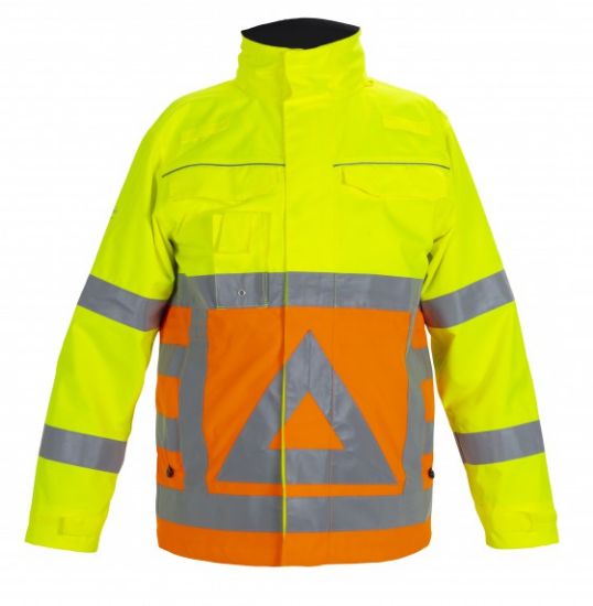 Afbeeldingen van HYDROWEAR Parka verkeersregelaar Baarlo fluor geel/fluor oranje 3XL