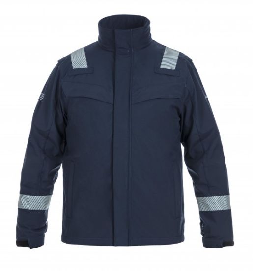 Afbeeldingen van HYDROWEAR Softshell jas multinorm Menorca navy 4XL