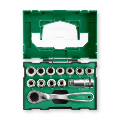 Afbeeldingen van HIKOKI Doppenset doorsteek BOX III 40030033 13x