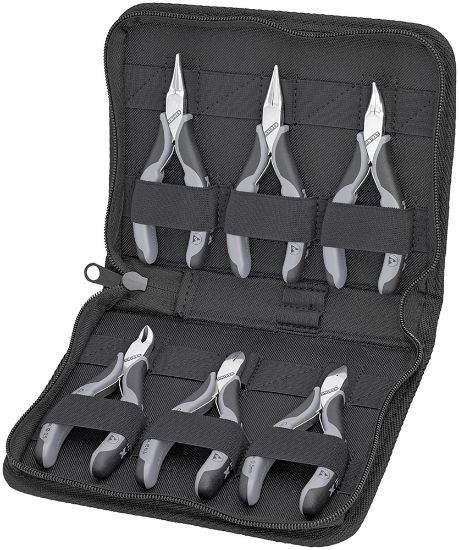 Afbeeldingen van KNIPEX Elektronicatangenset etui ESD 002017 6x