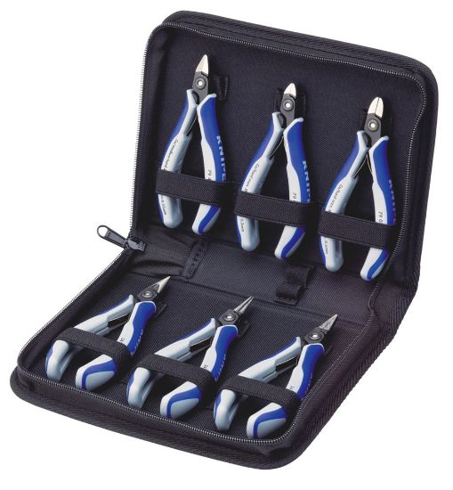 Afbeeldingen van KNIPEX Elektronicatangenset etui PREC 002016P 6x