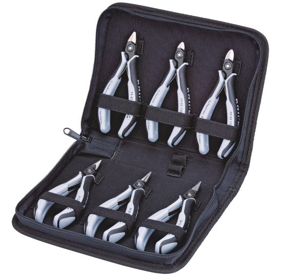 Afbeeldingen van KNIPEX Elektronicatangenset etui PREC 002016PESD 6x