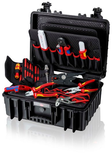 Afbeeldingen van KNIPEX Gereedschapskoffer elektro set ROBUUST23 VDE