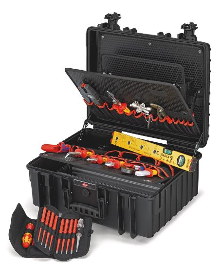 Afbeeldingen van KNIPEX Gereedschapskoffer elektro set ROBUUST34 VDE