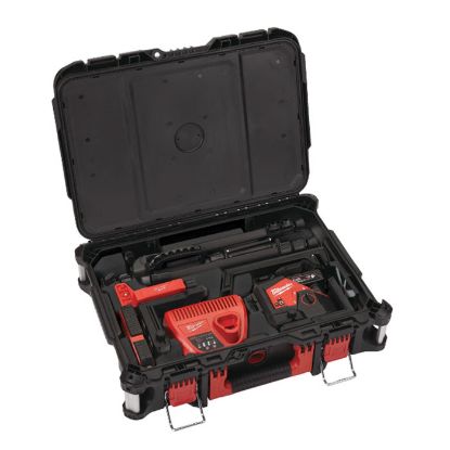 Afbeeldingen van MILWAUKEE Accu driedimensionale laser M123PLKIT-401P met 3 groene 360° laser cirkels kit