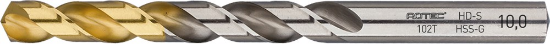 Afbeeldingen van ROTEC Metaalboor HSS-G DIN338 HD-S TiN 9,8MM