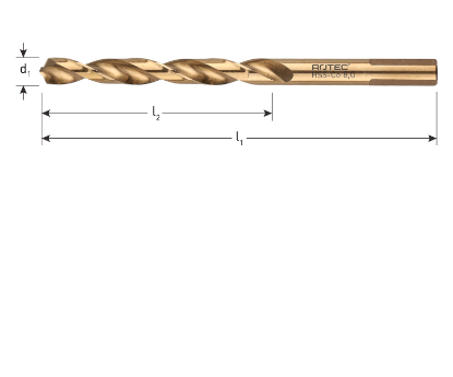 Afbeeldingen van ROTEC Metaalboor HSS-G DIN338 TOP-X type N 3,3MM