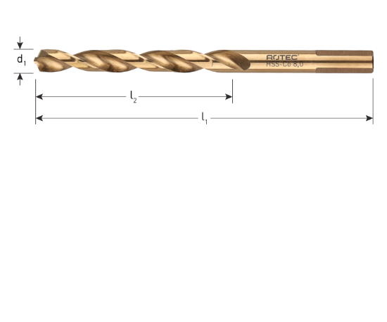 Afbeeldingen van ROTEC Metaalboor HSS-G DIN338 TOP-X type N 3,3MM