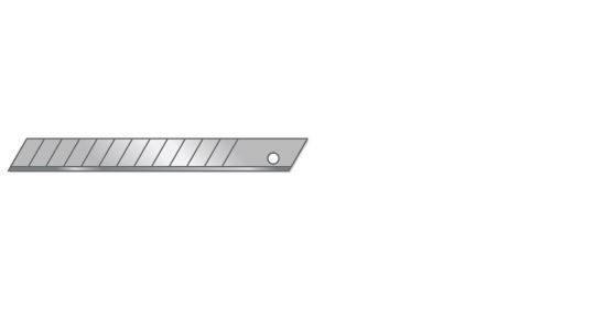Afbeeldingen van ROTEC Reserve afbreekmes 9X0,4MM 10x