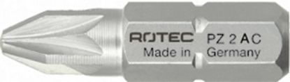 Afbeeldingen van ROTEC Schroefbit ¼" PRO PZ2 25MM C6,3 RVS 10x