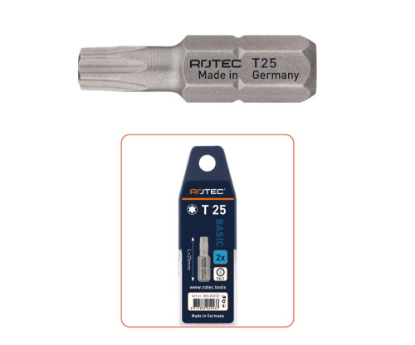 Afbeeldingen van ROTEC Schroefbit ¼" PRO T7 25MM C6,3 BASIC 2x