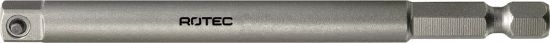 Afbeeldingen van ROTEC Adapter E6,3 > vierkant ¼" met stift 100MM 10x