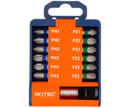 Afbeeldingen van ROTEC Bitset OPTI bithouder PH1 PH2 PH3 PZ1 PZ2 PZ3