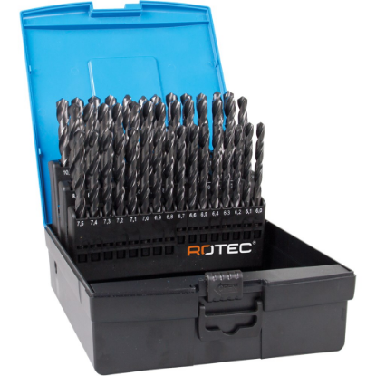 Afbeeldingen van ROTEC Metaalborenset 102 DIN338 HD-S 41-delig 6-10MM ABS