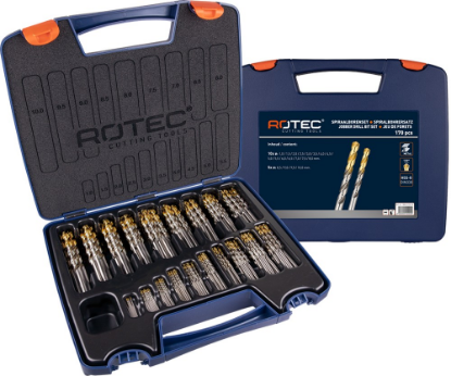 Afbeeldingen van ROTEC Metaalborenset 102T DIN338 HD-S 170-delig 1-10MM ABS