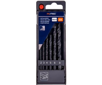 Afbeeldingen van ROTEC Metaalborenset 100 DIN338 type N 6-delig 2-8MM