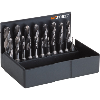 Afbeeldingen van ROTEC Boorbitset HSS-G 140 ¼ zeskant schacht C6,3 1-10MM ABS