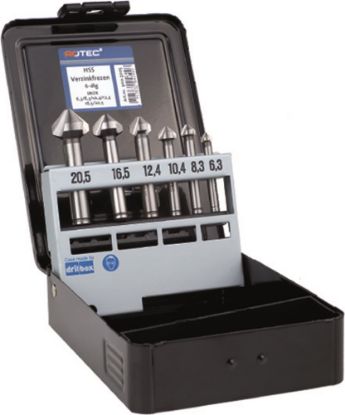 Afbeeldingen van ROTEC Verzinkfreesset 403 DIN335-C 6-delig M3-M10 6,3-20,5MM ABS