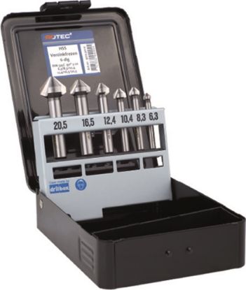 Afbeeldingen van ROTEC Verzinkfreesset 400 DIN335-C 6-delig M3-M10 6,3-20,5MM ABS
