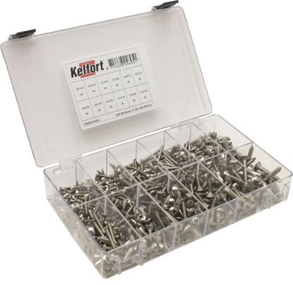 Afbeeldingen van KELFORT Assortimentdoos nr.41 plaatschroeven DIN7983 RVSA2