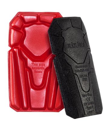 Afbeeldingen van BLÅKLÄDER Kniestukken 4027 zwart/rood onesize