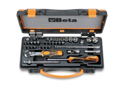 Afbeeldingen van BETA Dopsleutelset ¼" 11x + toebehoren 900/C11