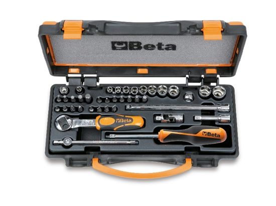 Afbeeldingen van BETA Dopsleutelset ¼" 11x + toebehoren 900/C11