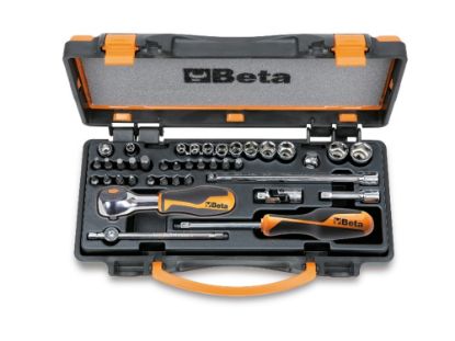 Afbeeldingen van BETA Dopsleutelset ¼" 11x + toebehoren 900/C11HR