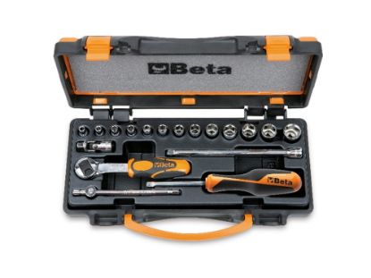 Afbeeldingen van BETA Dopsleutelset ¼" 5x + toebehoren 900/C13-5