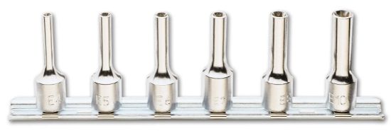 Afbeeldingen van BETA Dopsleutelset ⅜" TORX 55MM 910FTX-L/SB6 6x